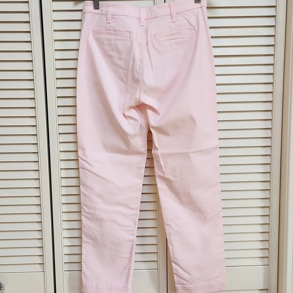 J. Crew Pink High-Rise Girlfriend Chino - Picture 3 of 3